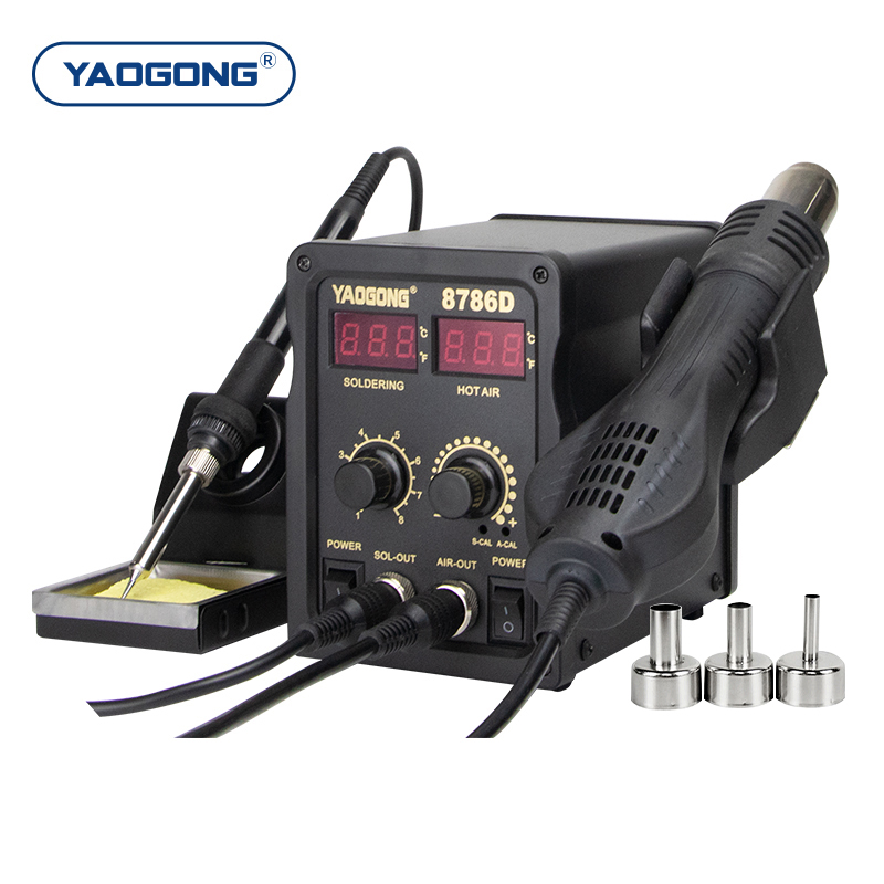 YAOGONG 8786D 2 en 1 Station d - Smd Rework Station Hot Air Soldering 2 In 1 avis et prix